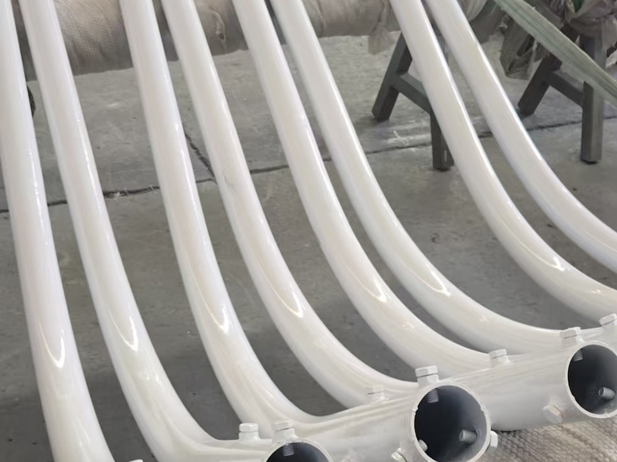 Round   Conical Street Light Pole view 5