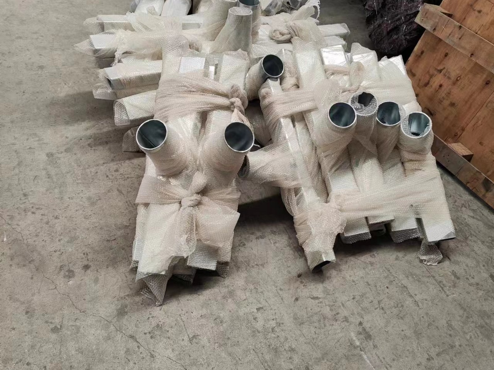 Floodlight bracket castings ready for finishing