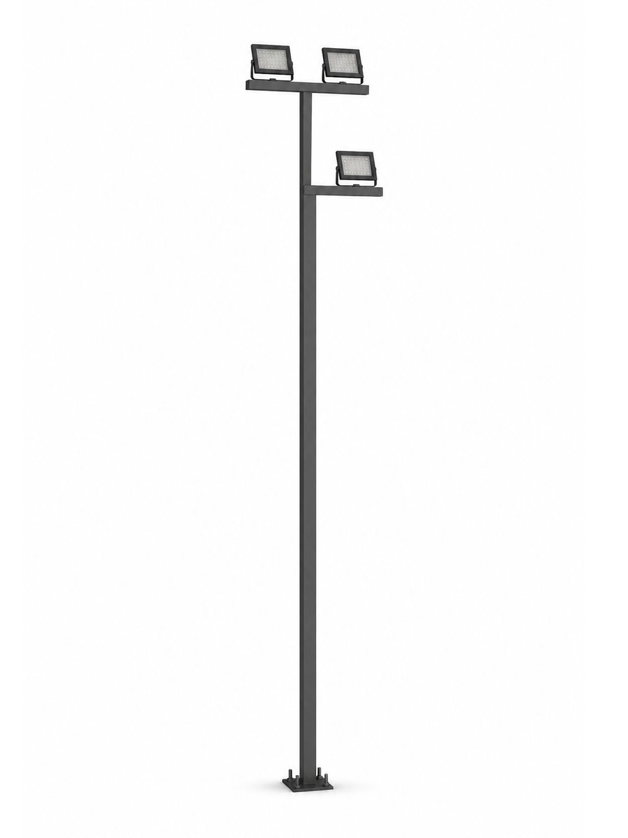 Ladder Trellis Floodlight Pole with 4 Floodlights