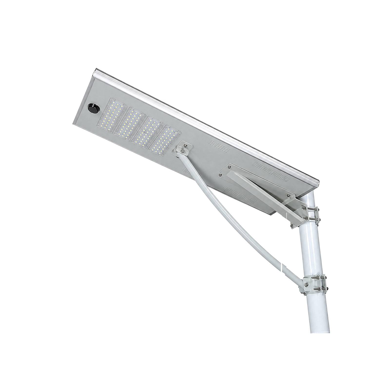HC all-in-one solar street light with separate panel and housing views