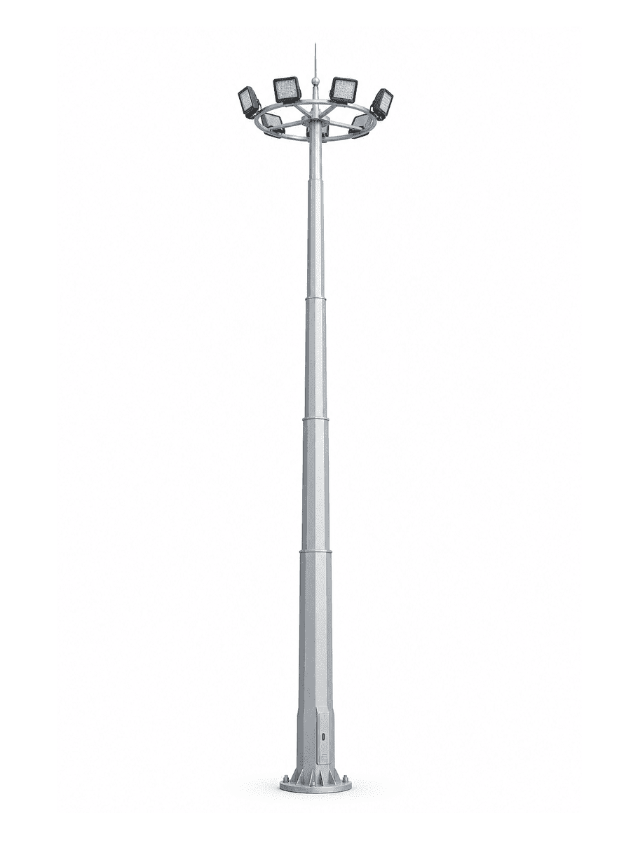 Ring Crown High Mast Light with 6 Floodlights