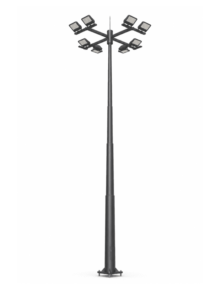 Cross Arm High Mast Light with 8 Floodlights