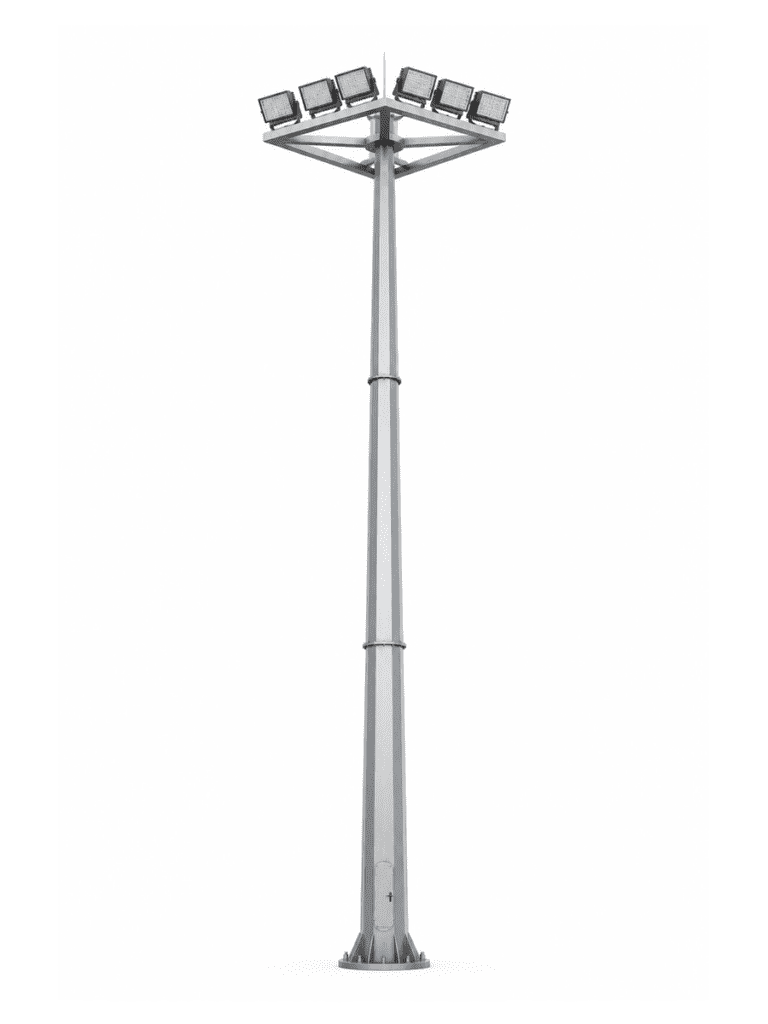 Triangular High Mast Light with 9 Floodlights