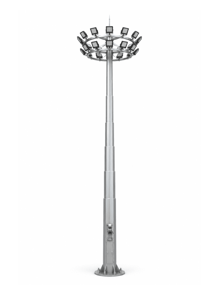 Single Side High Mast Light with 6 Floodlights