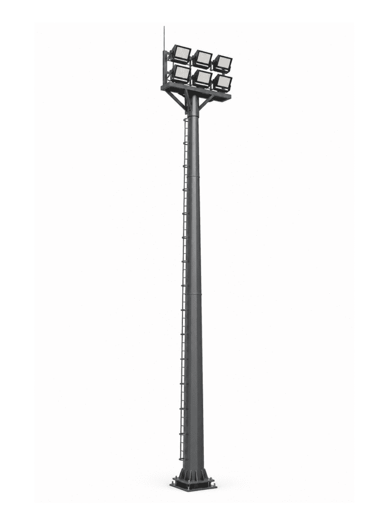 Ring Crown Ladder Access High Mast Light with 4 Floodlights