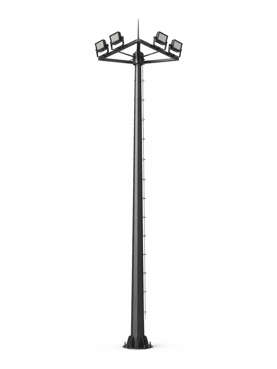 Triangular High Mast Light with 6 Floodlights