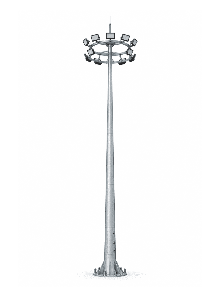 Double Ring High Mast Light with 12 Floodlights