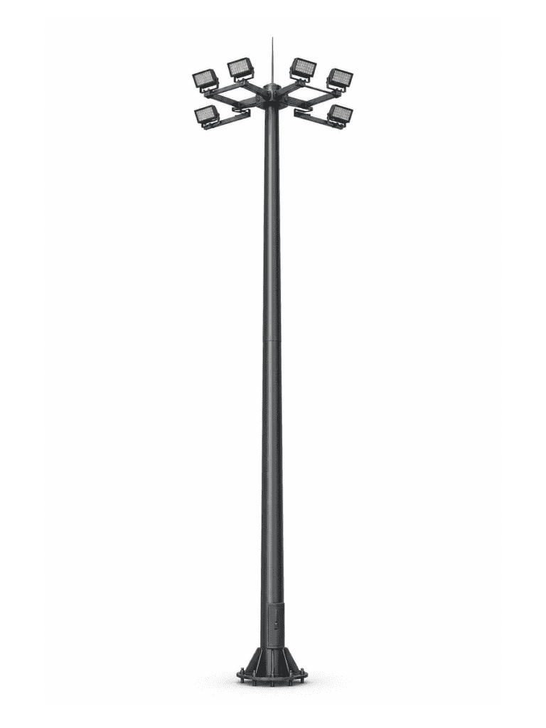 Cross Arm High Mast Light with 8 Floodlights