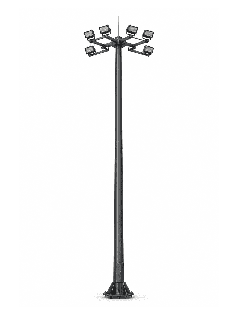 Cross Arm High Mast Light with 8 Floodlights