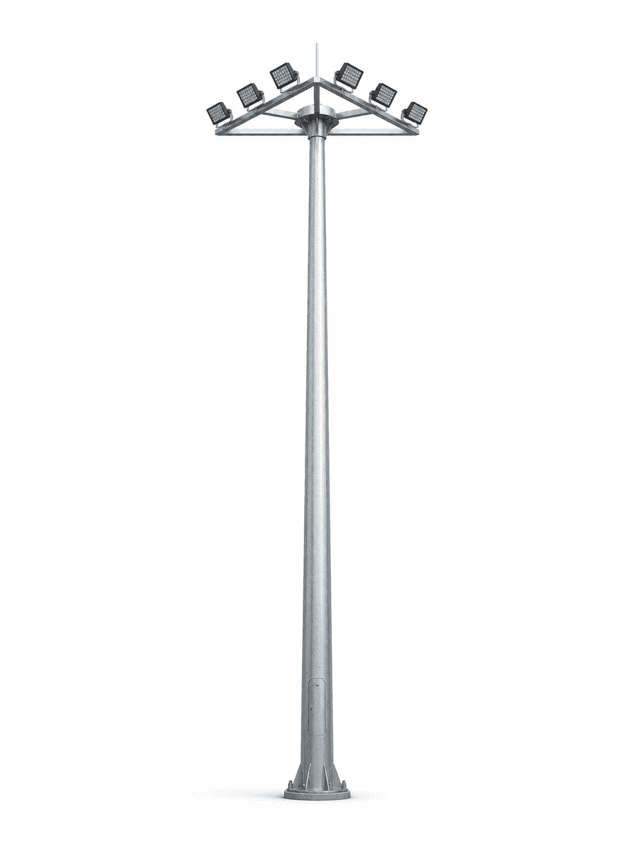 Polygonal Platform High Mast Light with 12 Floodlights