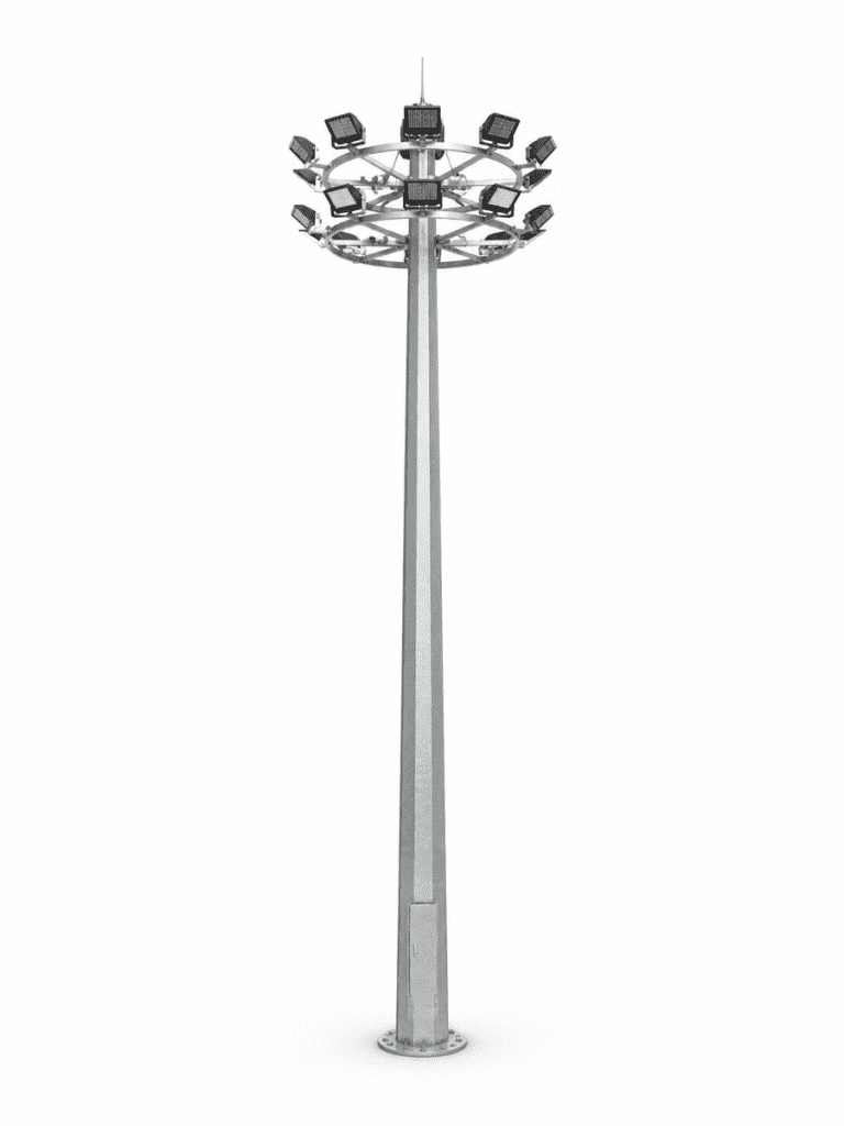 Double Tier High Mast Light with 16 Floodlights