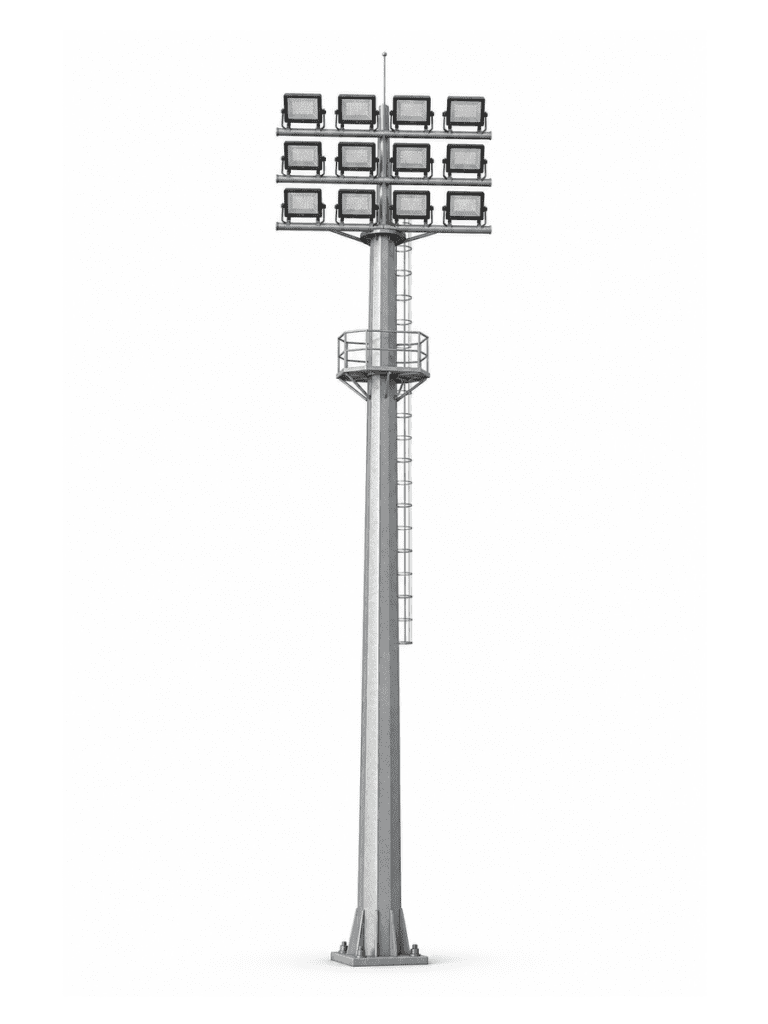 Ring Crown High Mast Light with 8 Floodlights