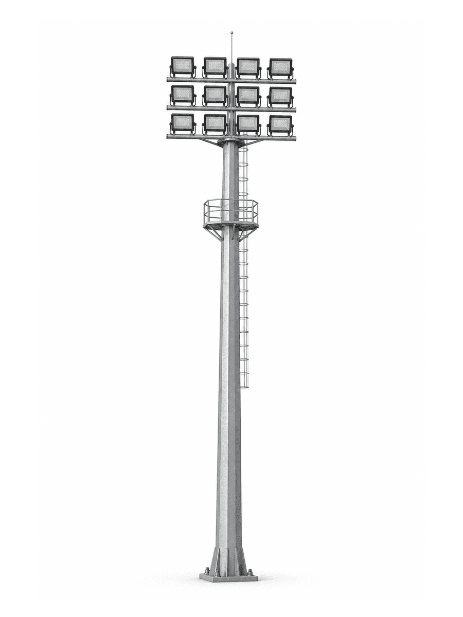 Ring Crown High Mast Light with 8 Floodlights