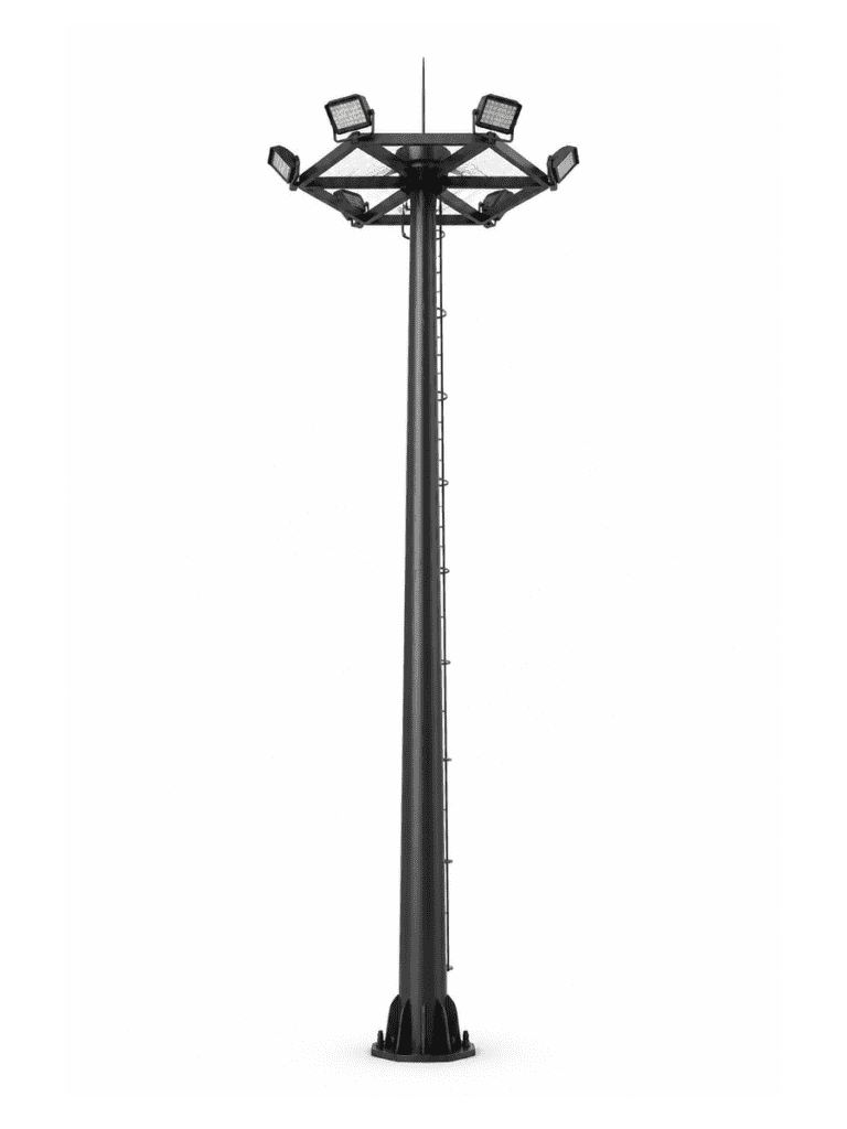 Hexagonal High Mast Light with 6 Floodlights