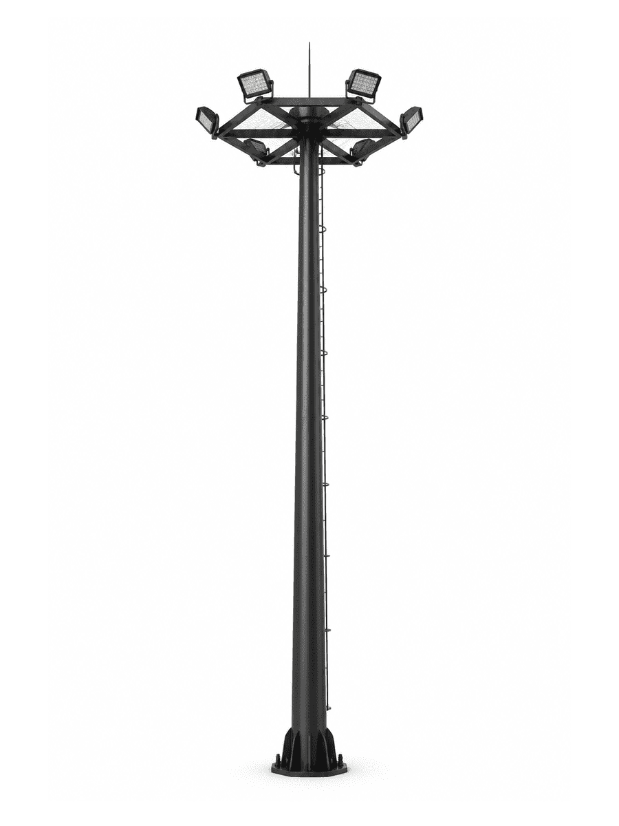 Hexagonal High Mast Light with 6 Floodlights