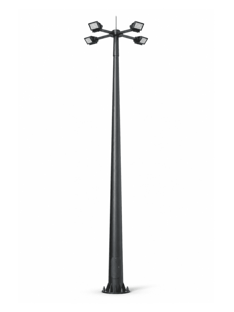 Cross Arm High Mast Light with 4 Floodlights