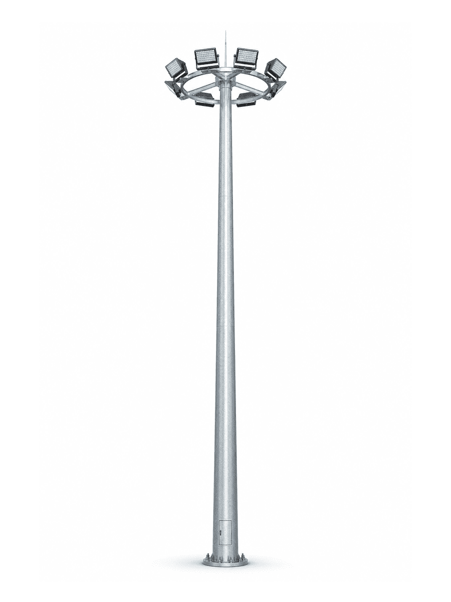 Double Tier High Mast Light with 8 Floodlights