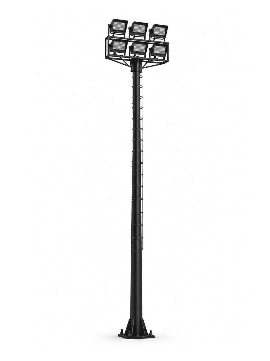 Hexagonal High Mast Light with 12 Floodlights