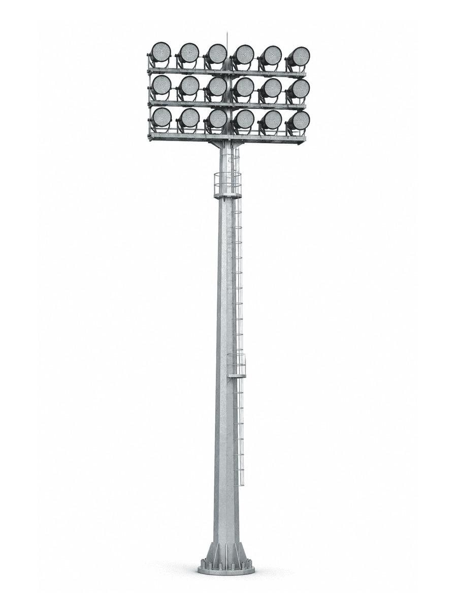 Super Stadium High Mast Light with 18 Floodlights