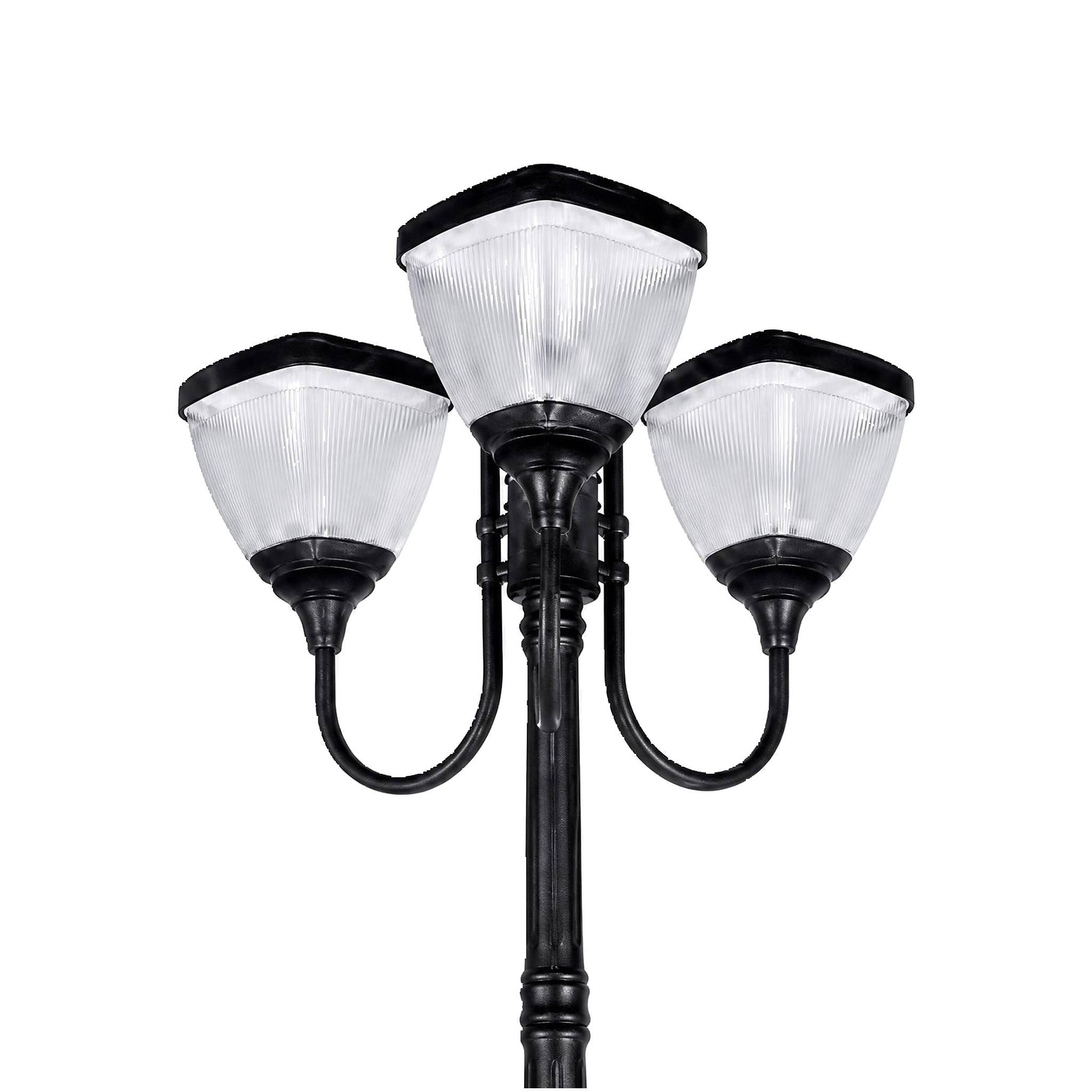 ZC-GGD2806-3 two-arm solar garden light, white background product photo