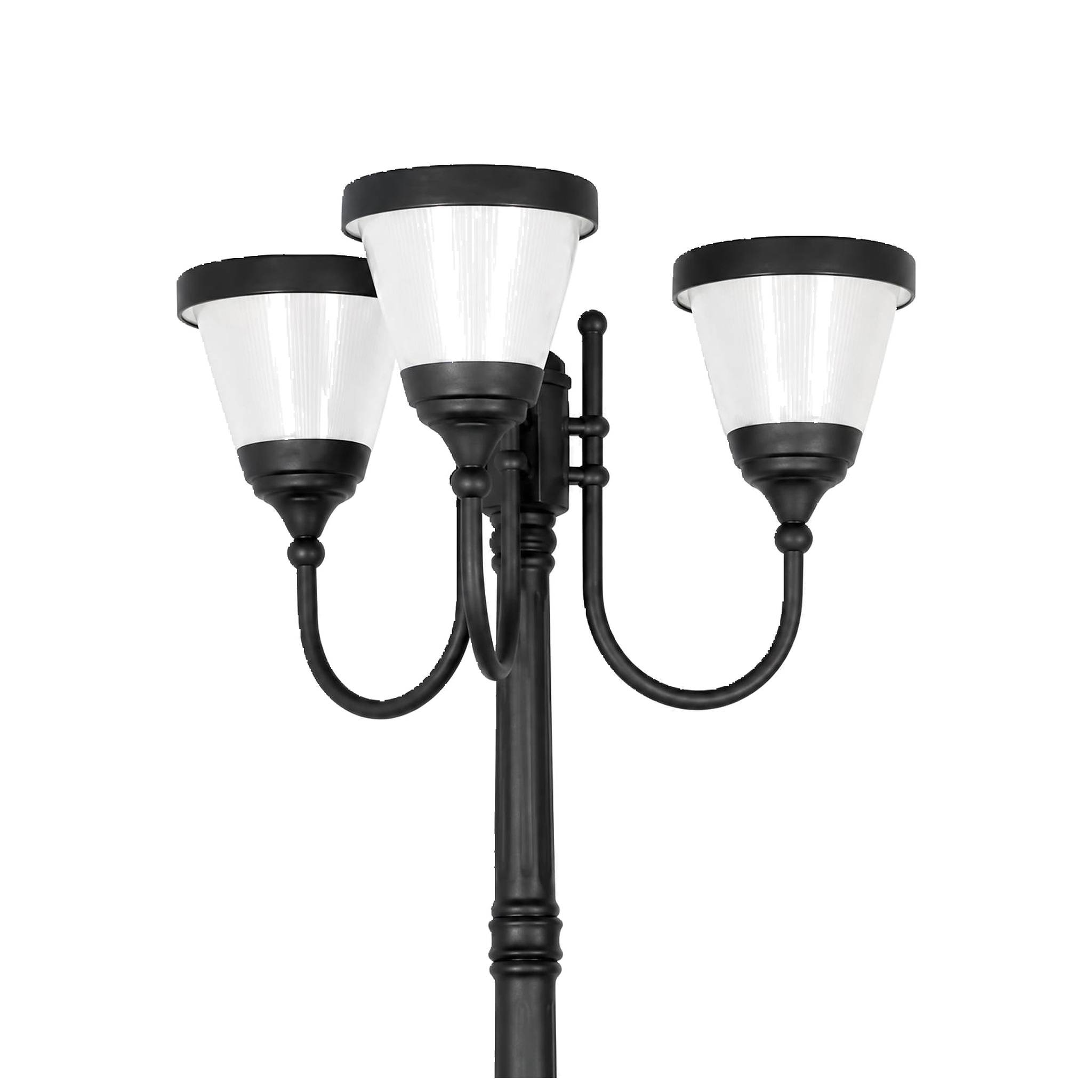ZC-GGD4105-3 two-arm solar garden light, white background product photo